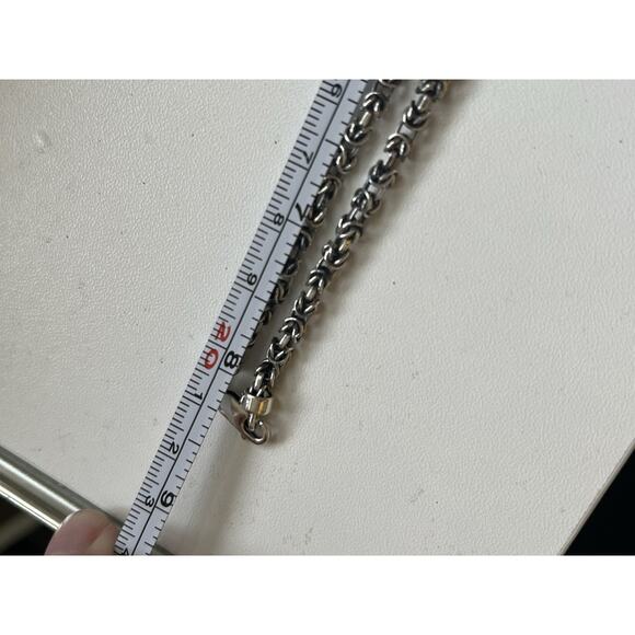 Designer Joielle Sterling Silver 925 Mexico M566 Heavy 16” Necklace Chain - Picture 10 of 10